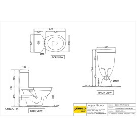 Bowl with cistern for Coupled WC