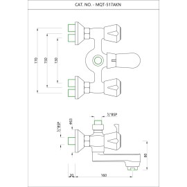 Wall Mixer Telephone Shower Arrangement