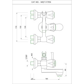 Wall Mixer Telephone Shower Arrangement only