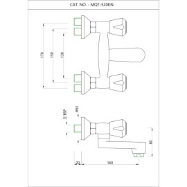 Wall Mixer Non-telephonic Shower System