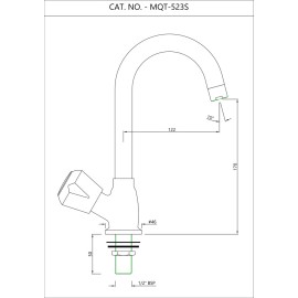 Sink Cock with Swinging Pipe Spout