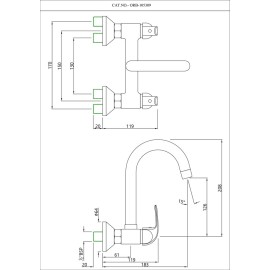 Sink Mixer with Swinging Spout