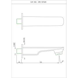 Stella Bath Tub Spout