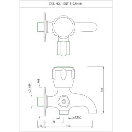 2-Way Bib Cock