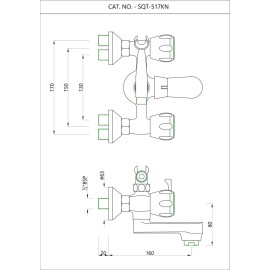 Wall Mixer Telephone Shower Arrangement only