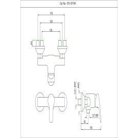 Single Lever Exposed Shower Mixer