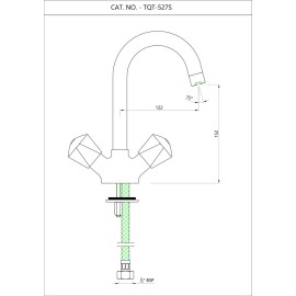 Sink Mixer with Swinging Pipe Spout