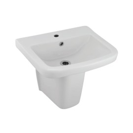 Wall Hung Basin with Half  Pedestal