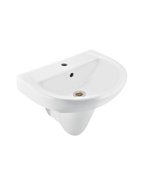 Wall Hung Basin with Half Padestal