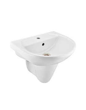 Wall Hung Basin with Half Pedestal