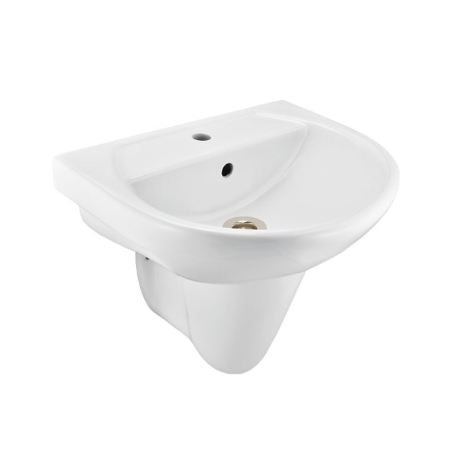 Wall Hung Basin with Half Pedestal