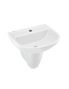 Wall Hung Basin with Half Pedestal