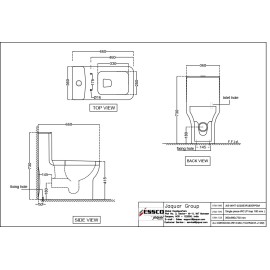 Rimless Single Piece WC