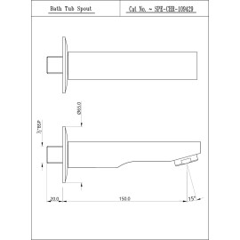 Orian Bath Tub Spout