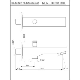 Orian Bath Tub Spout