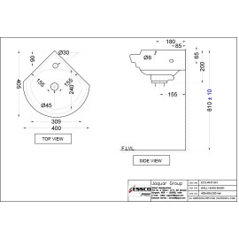 Wall Hung Corner Basin