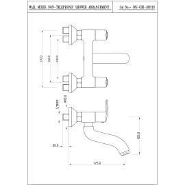 Wall Mixer Non-Telephonic Shower Arrangement