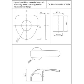 Exposed part kit of Concealed Stop Cock