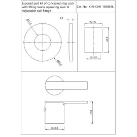 Exposed part kit of Concealed Stop Cock