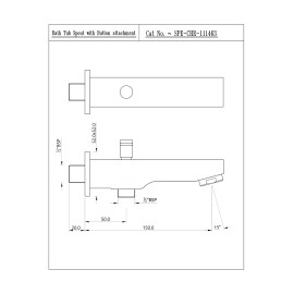 Kio Bath Tub Spout