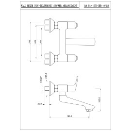 Wall Mixer Non-Telephonic Shower Arrangement