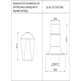 Exposed part kit of Concealed Stop Cock