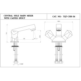 Central Hole Basin Mixer